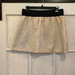 Ivory and Gold Skirt